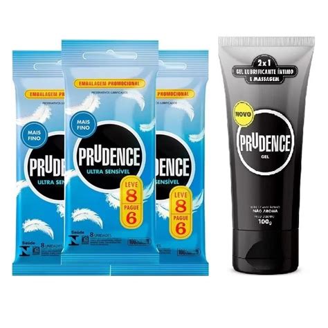 Preservativo Camisinha Ultra Sensível Prudence Gel 100 gramas