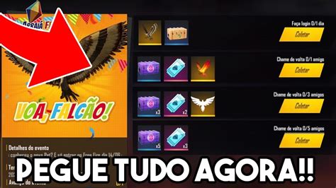 COMO PEGAR O PET FALCÃO E CHAMAR AMIGOS DE VOLTA NO FREE FIRE GANHE