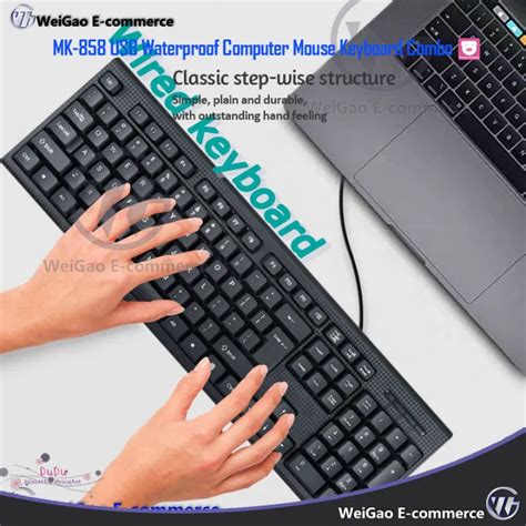 Cmk 858 Usb Waterproof Computer Mouse Keyboard Combo Lazada Ph