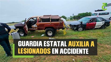 Guardia Estatal Auxilia A Lesionados En Accidente