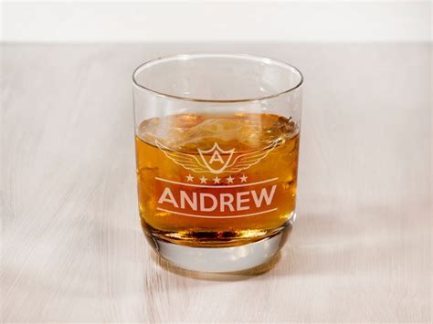 Personalized Whiskey Glasses Engraved Rocks Glass T For Him Etsy