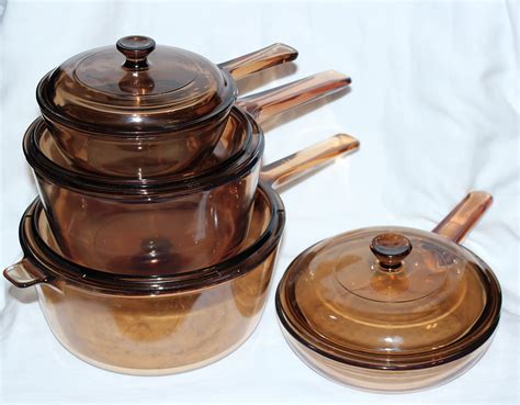 Amber Colored Corning Visions Pyrex Cookware Rnostalgia