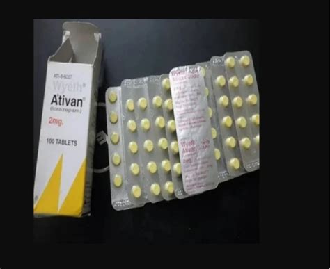 Lorazepam Ativan 2mg Tablets AntianxietyTreatment At Rs 2100 Box