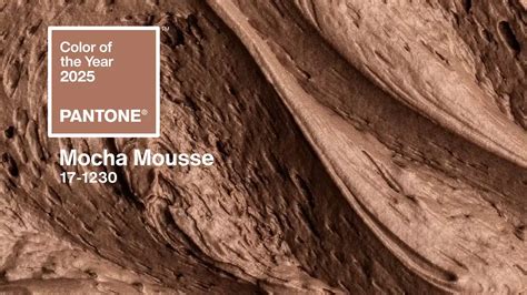 Et La Couleur Pantone 2025 Est Mocha Mousse MAINGAUCHE Le Blog