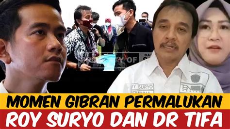 MOMEN GIBRAN PERMALUKAN ROY SURYO DAN DR TIFA DUA SEJOLI INI MAKIN