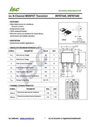 Irfr Mosfet Datasheet Equivalente Reemplazo Hoja De