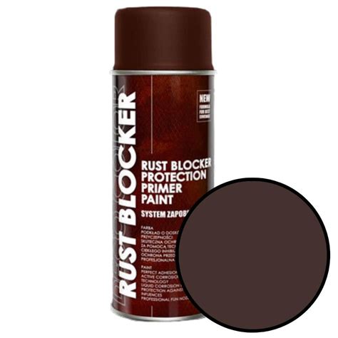 Spray 400ml RAL 8017 brązowy 4w1 na rdzę Rust Blocker Deco Color 18700