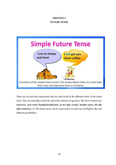 Bahasa Inggris Future Tense 20 MEETING 5 FUTURE TENSE There Are