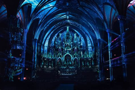 Multimedia Notre Dame Basilica Gothic Interior Factory Lighting Of