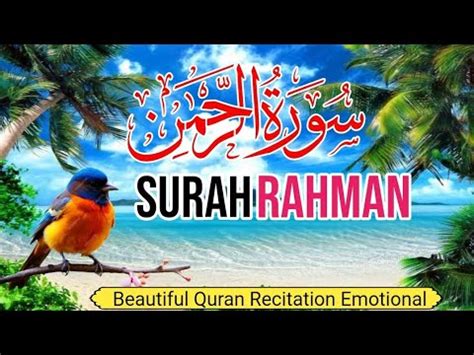 World S Most Beautiful Recitation Of Surah Ar Rahman