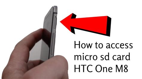 How To Accessremove Micro Sd Card Htc One M8 Youtube