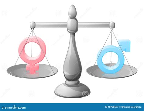 Gender Symbol Scales Stock Vector Image 40796527