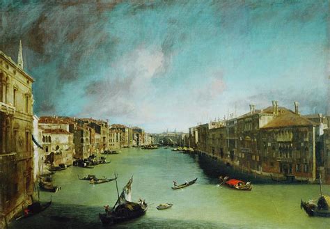 Canal Grande, Venice. Canvas. Painting by Canaletto -1697-1768- - Pixels