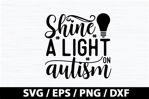 Shine A Light On Autism Svg Graphic By Akazaddesign · Creative Fabrica