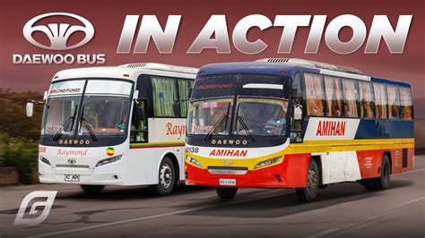 DAEWOO BUSES In Action YouTube