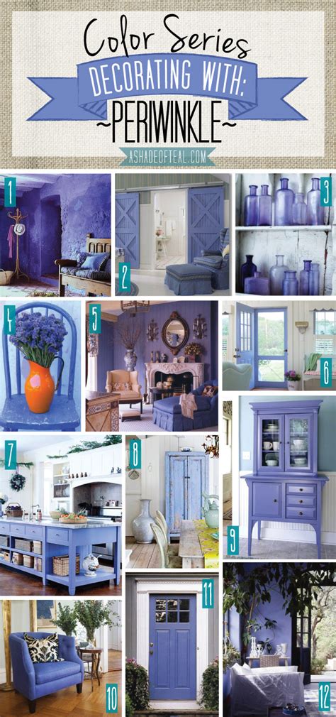 Color Series; Decorating with Periwinkle