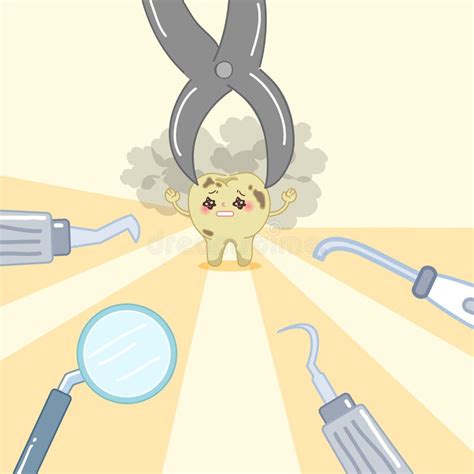 Cartoon Tooth Decay Tools Stock Illustrations Cartoon Tooth Decay