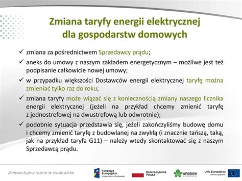 Dane Na Fakturach Za Energi Elektryczn Oraz Zmiana Operatora Ppt