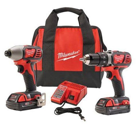 Milwaukee 269122 18Volt Compact Drill and Impact Driver Combo Kit ...