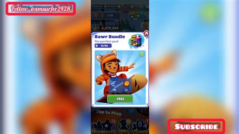 UNLOCKING RAWR BUNDLE FOR FREE SUBWAY SURFERS WORLD TOUR VANCOUVER 2021