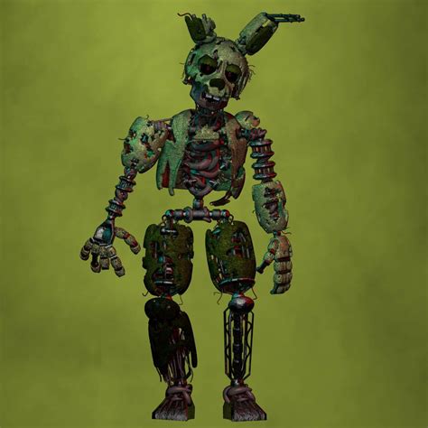 Ignited Springtrap V8 Remastered By Kwc2 On Deviantart