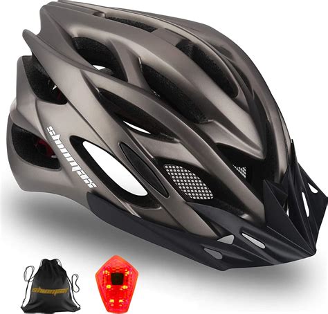 Shinmax Casco Bicicleta Con Viseraprotección De Seguridad Ajustable