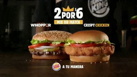 Burger King 2 For 6 Tv Commercial Uno De Cada Uno Ispottv