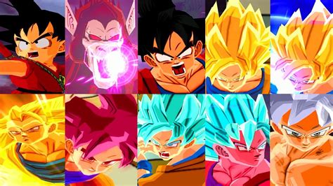 Todas As Transforma Es Do Goku Kid Oozaru Ssj Ssj Ssj Ssg