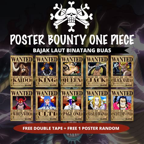 Jual Poster Bounty One Piece Ukuran A Shopee Indonesia