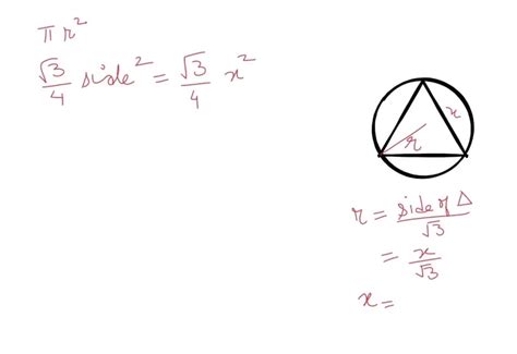 SOLVED An Equilateral Triangle Is Inscribed In A Circle Of Radius R