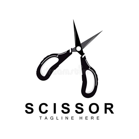 Ciseaux Logo Design Barbershop Rasoir Vectoriel Babyshop Ciseaux Marque