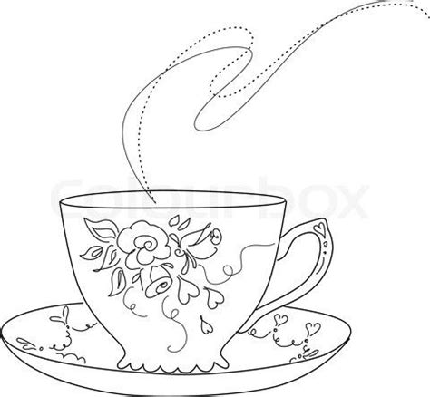 Cup And Saucer Drawing Clip Art Library