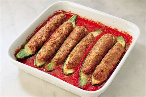 Ricetta Zucchine Ripiene Di Carne Le Ricette De La Cucina Italiana