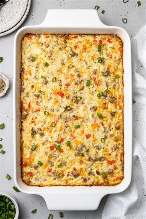 Egg Hash Brown Breakfast Casserole - The Clean Eating Couple