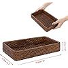 Amazon Sumnacon 10 Inch Rattan Bathroom Vanity Tray Decorative