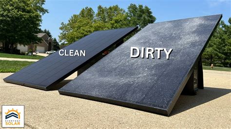 Dirty Vs Clean Solar Panels Testing Power Output Loss Youtube