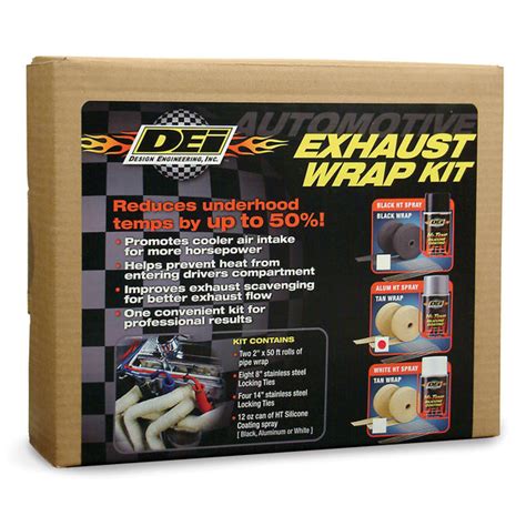 Automotive Exhaust And Header Wrap Kit Aluminum