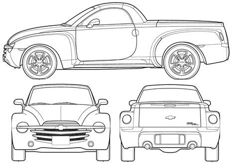 Chevrolet Ssr 2006 Blueprint Download Free Blueprint For 3d Modeling