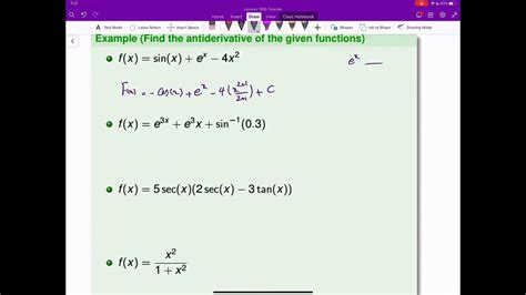 Labtube Calculus I Finding Antiderivatives Examples II YouTube