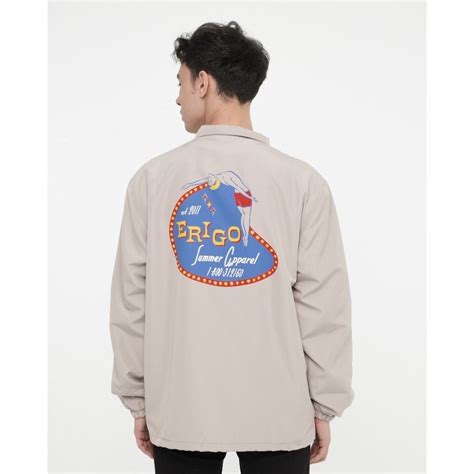 Jual Erigo Coach Jacket Swim Club Pale Unisex Shopee Indonesia