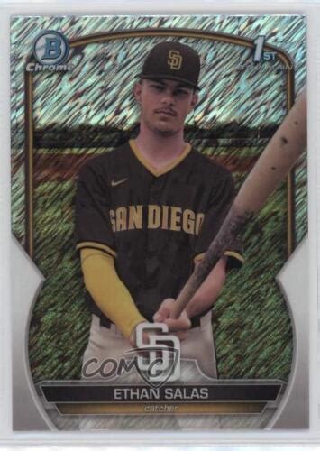 Bowman Chrome Prospects Shimmer Refractor Ethan Salas Bcp Ebay