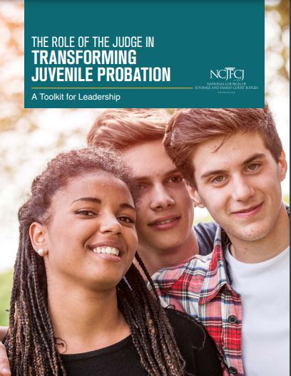 The Role Of The Judge In Transforming Juvenile Probation A Toolkit For