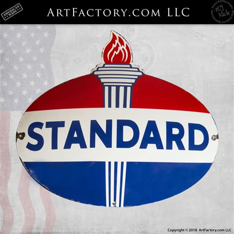 vintage standard oil sign original rare porcelain bubble advertisement