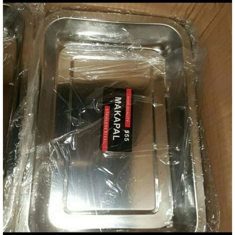 Jual Nampan Stainless Tebal Ukuran X X Cm Isi Pcs Shopee Indonesia