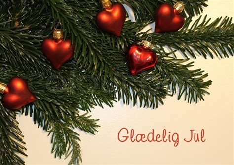 Gl Delig Jul Grangrene Med R De Stock Foto Colourbox