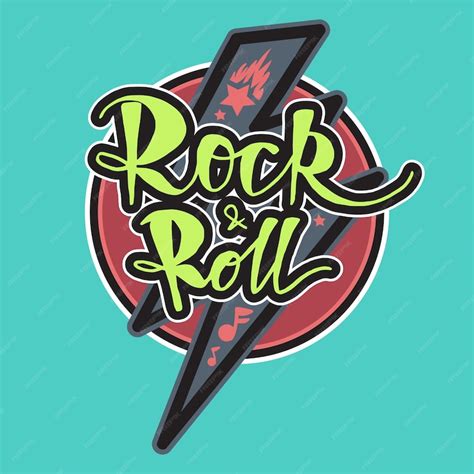 Premium Vector Rock And Roll Lettering