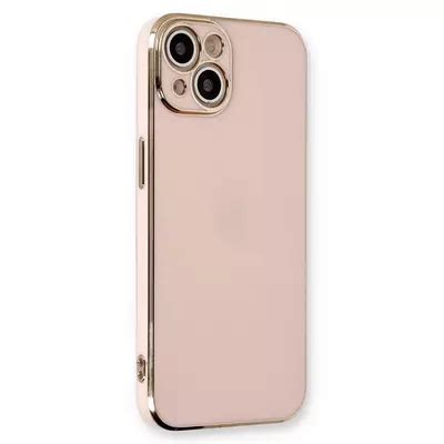 Microsonic Apple iPhone 15 Kılıf Olive Plated Pembe Kılıf Marketim