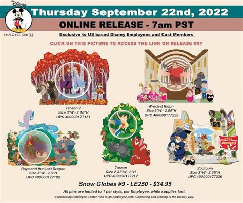 Snow Globes #9 Pin Series at Disney Employee Center - Disney Pins Blog