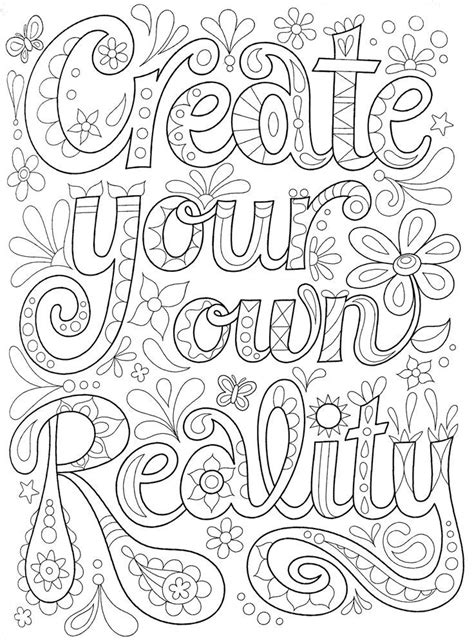 Pin On Quote Coloring Pages For Adults