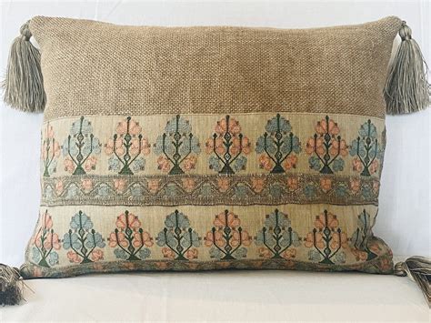 Lovely Ottoman Embroidered Towel Cushion Miranda Willes